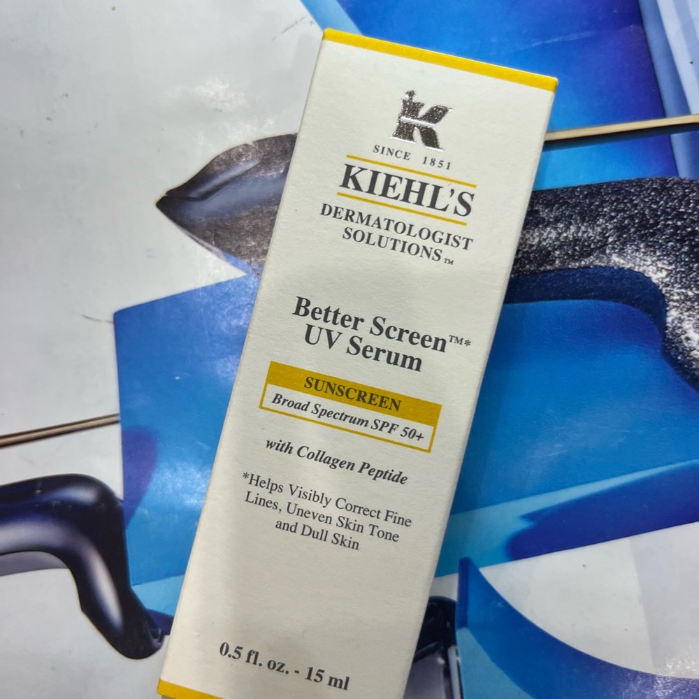 Kiehl's Better Screen UV Serum Sunscreen with Charms 0.5 fl oz NWT
